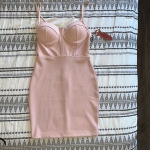 Blush Pink Corset Dress